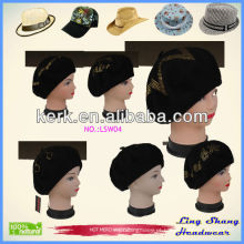 LSW04 Promoção 2014 Moda nova estilo no inverno feito de 100% lã Ladies &#39;Hat